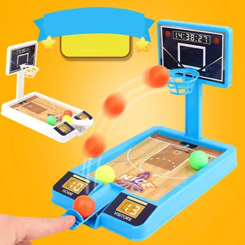 Мини-Настолна игра Finger Баскетбол Machine Интерактивни играчки за родители и деца е Лесен за инсталиране и съхранение след анализирането на