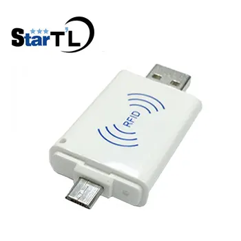 Мини Преносим RFID 125 khz Безконтактен смарт карта EM Micro USB ID Card Reader Win8/Android/OTG Android Смартфон Rfid Четец за Карти