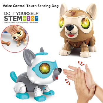 Модел кучета, интерактивна играчка, сензорен таймер, електрически робот, светлинен звуков ефект, роботизирана кученце, креативни играчки за деца, подарък