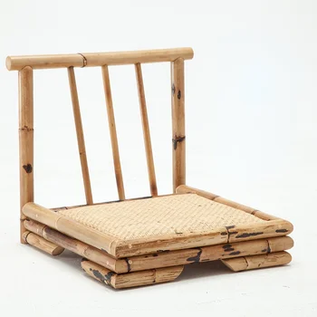 Модерен ротанговый бамбуков стол в японски стил, Татами Дзайсу, Мебели за хола, legless пол, ръчна изработка
