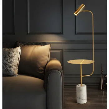Модерна торшерная лампа Mable с метална маса, диван, led осветителни тела за хол, спалня, декориране на дома