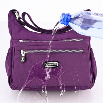 Модерна чанта, дамска чанта през рамо, женствена чанта през рамо дамски чанти-месинджър, найлон водоустойчива дамская чанта, основните чанта