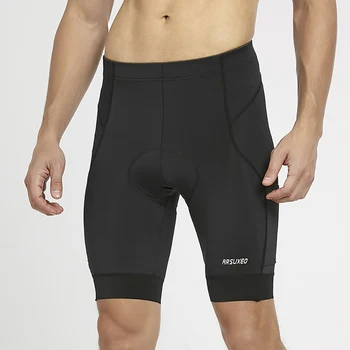 Мъжки байк шорти ARSUXEO, удобни и бързо съхнещи спортни шорти на открито, подобно на гъба възглавница с висока плътност, къси панталони с джобове