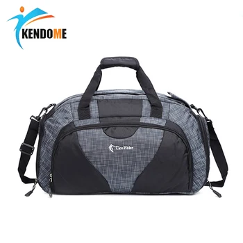Мъжки голяма спортна чанта за фитнес, водоустойчива чанта за фитнес, преносима оксфорд многофункционална чанта за багаж през рамо
