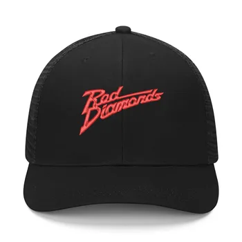 Мъжки и дамски бейзболна шапка с бродерия на Red Diamond, висококачествени ежедневни спортна шапка, дишаща солнцезащитная капачката на поръчка, направена със собствените си ръце, регулируем размер