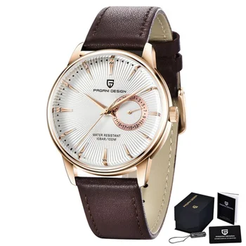 Мъжки кварцов часовник PAGANI DESIGN, леки луксозни модни часовници за почивка, водоустойчив бизнес часовници с автоматично датата, Reloj Hombre