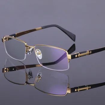 Мъжки Титанов Очила За четене Без Рамки Reader Eyewear +50 +75 +100 +125 +150 +175 +200 +225 +250 +275 +300 +325 +350 +375