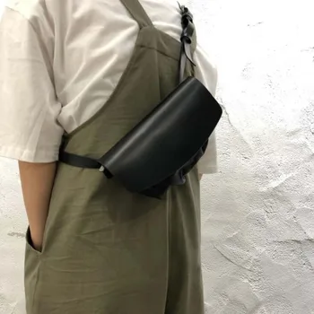 Нагрудная чанта от 100% естествена телешка кожа, стръмни модни малка чанта през рамо за жени, косметичка от естествена кожа, клатч за телефон, портфейл