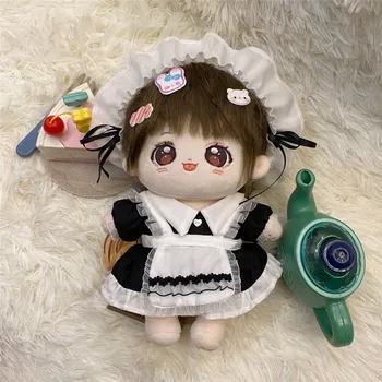 Направи си сам 20 см. плюшен кукла Kawai дрехи на прислужница Cosplay костюм за плюшени играчки Подаръци за феновете на аниме