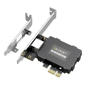 Настолна карта PCIE Gigabit Ethernet 2500 Mbps, Жичен карта Ethernet RTL8125B, Високопроизводителни чипове, RJ-45, ac Адаптер 24BB