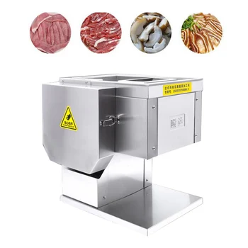 Настолна машина за рязане на месо от неръждаема стомана за преработка на месо и зеленчуци, машина за нарязване и раздробяване