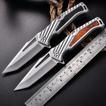 Нов клип за гърба от неръждаема стомана 3cr13Mov, походный тактически сгъваем нож, остър ловен нож за ядене на месо, нож за самозащита, нож за оцеляване