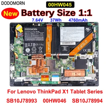 Нова Батерия за лаптоп 00HW045 За Lenovo ThinkPad X1 Серия Таблети Замени Номер SB10J78993 00HW046 SB10J78994 7,64 V 37Wh