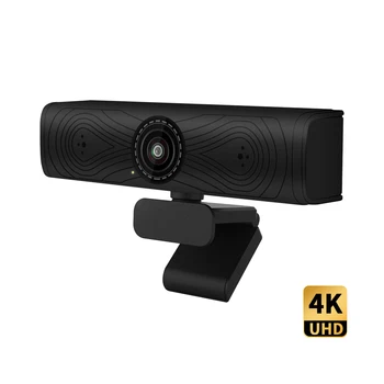 Новата 8-Мегапикселова камера за конференции с автофокус, Потоковая USB-уеб камера Full HD, 4K, автоматичен фокус, Вграден Микрофон, usb 3.0, уеб камера за конференция