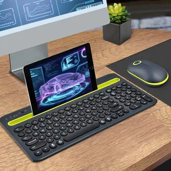 Новата многофункционална безжична клавиатура в пълен размер и 3-бутон на мишката
