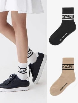 Нови чорапи за голф South Cape, летни и есенни дамски чорапи за голф, символ, цвят, дишаща тенденция в чорапи-тръби