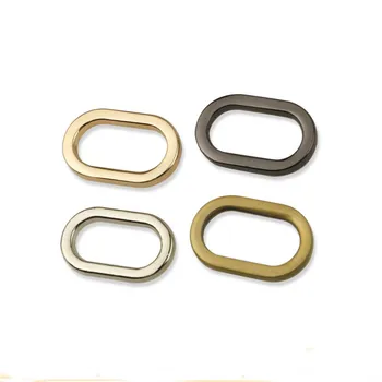 Овални D-образни халки с никелово покритие от вътрешната ширина на 3/4 инча О-пръстен 20 мм и Метален пръстен 100 бр. /лот