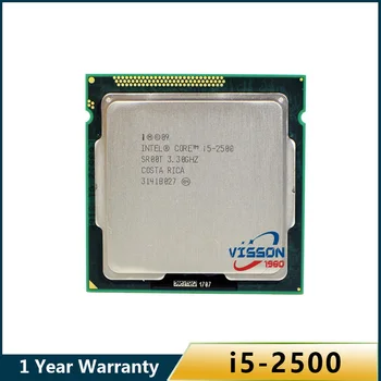 Оригиналния cpu Intel i5 2500 Четириядрен 3,3 Ghz LGA 1155 TDP от 95 W 6 MB Кеш i5-2500