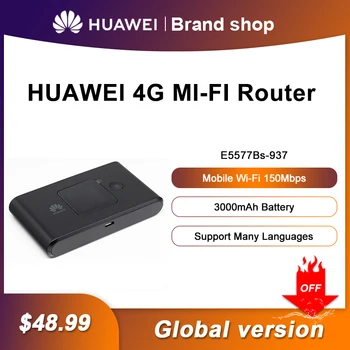 Отключени HUAWEI E5577 E5577Bs-937 150 Mbps, Джобен 4G WiFi Точка за Достъп до Мобилен Wifi Рутер Поддръжка на Mifi B1/2/3/4/5/8/19/38/39/40/41
