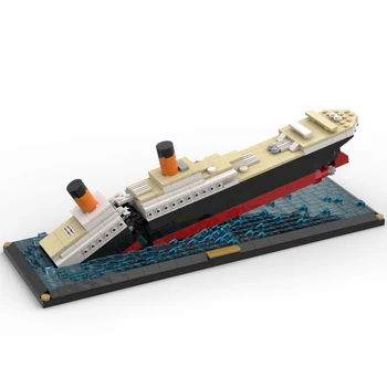 Оторизиран MOC-51466 775 бр. Сцена Потъване на Титаник, Известен Момент от поредицата филми Набор от градивни елементи за играчки Stem (От Ycbricks)