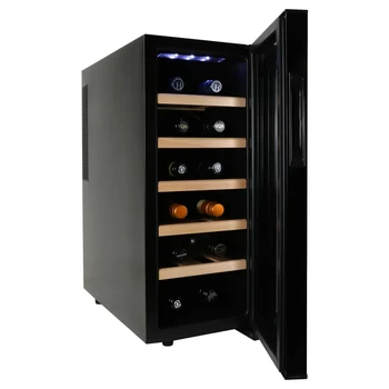 Охладител за вино серия 12 Термоелектрически хладилник с цифров температура