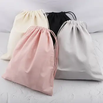 Памучни холщовые вътрешна чанта, торбичка на съвсем малък, розов, сив, черен, бежов цвят, опаковъчна хартия, чанта за съхранение на аксесоари за чанти