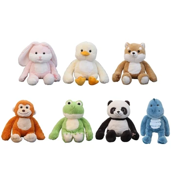Плюшени играчки във формата на животни на криеница за бебето, cartoony заек, играчка H37A