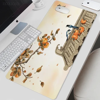 Подложка за мишка Игра в китайски стил есен XL HD Дома на потребителя на подложка за мишка, XXL, подложка за клавиатура от Мек естествен каучук офис