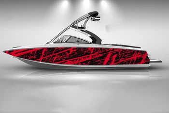 Подобрена абстрактна графика Етикети на лодката самозалепващи стикери-Модерни потребителска стикер Vinyl водоустойчив стикер за тайна лодки