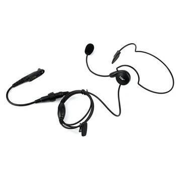 Подобрени едностранно слушалки с микрофон на шията, слушалка, тактическа слушалки за колоезденето, за радио Motorola GP328Plus GP344 GP388