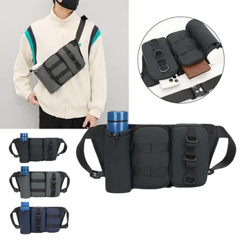 Поясная чанта, мъжка спортна чанта за мобилен телефон, дамски водоустойчива чанта-месинджър за джогинг, бизнес портфейл за касата, нагрудная чанта с голям капацитет