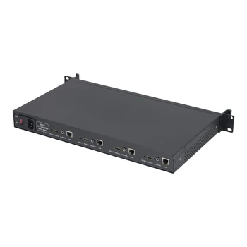 Предавател IPTV излъчването на живо RTSP RTMP SRT H. 265 H. 264 4-канален HDMI карта заснемане на видео скоростна енкодер