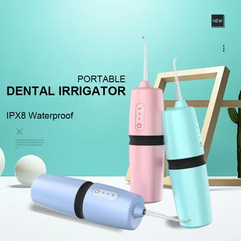 Преносим стоматологичен иригатор, иригатор за устната кухина, USB акумулаторна водна нишка, IPX8, водоустойчив струя вода за миене на зъбите