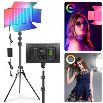 Преносима лампа за фото студио, попълнете панел, RGB, видео, фотография, селфи, led подсветка камера за директно излъчване на Youtube