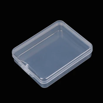 Прозрачна пластмасова кутия за съхранение INS, фотокарточки, малка кутия за съхранение на карти, настолен органайзер, кутия за класификация, канцеларски 11 * 9 cm