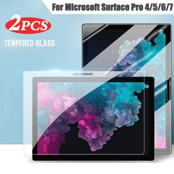 Протектор на екрана от закалено Стъкло 9H За Microsoft Surface Pro 4 5 6 7 13 инча Стъклена Защитен слой Без Мехурчета От Надраскване
