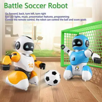 Радиоуправляеми бойна футболен робот, детска играчка, футболен робот с дистанционно управление, електрически играчки за родители и деца, образователни играчки, подарък за дете, за рожден ден