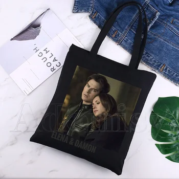 Селена гомес Харадзюку на 90-те години, графични чанти с принтом, чанти през рамо, ежедневни черни дамски чанти за пазаруване, елегантна холщовая чанта