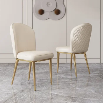 Скандинавските трапезни столове кухненски стол с облегалка INS ресторант кожен бял стол Ергономия дизайнерски стол за грим мебели за дома