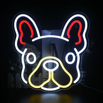 Сладкото кученце, led неонова светлина, USB подаръци, магазин за домашни любимци, бизнес-знак, вечерни, спалня, гоблени, интериор на дисплея, светлинен неонова светлина, акрил