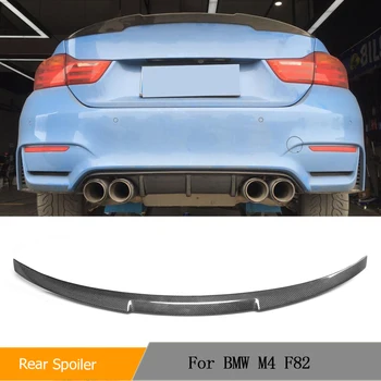 Спойлер на задния багажник от настоящето въглеродни влакна, утиное броня багажник за BMW 4 series F82 M4 Coupe, 2 врати, 2014-2018