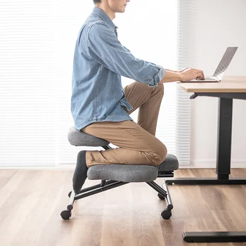 Стол за коленопреклонения - Ергономичен компютърно бюро за домашния офис, стол за активно места за сядане, за улесняване на болки в гърба и шията и който подобрява стойката