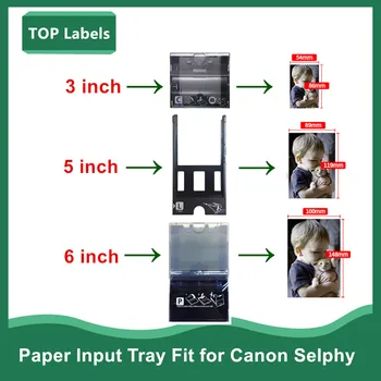 Тава за ръчно подаване на хартия 3 см/5 см/6 см Подходящ за Canon Selphy CP910 CP900 CP1000 CP1300 CP1200 Тава за приемане на хартия