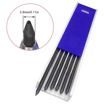 Твърда плотницкая сос за моливи 2,8 мм за захранване на моливи за дървообработване Дълбока дупка Механичен молив, маркер за маркиране на дървообработващи инструменти