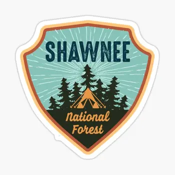 Тениска Shawnee National National Forest, 5 бр., автомобилни стикери за забавно аниме, детски cartoony декор кола, сладък фон, стена на хладилника
