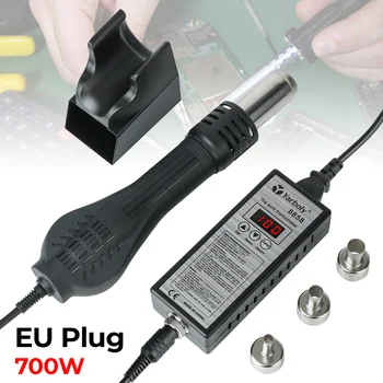 Топлинна Оръдие Заваръчни Инструменти За Ремонт на Сешоар 8858 EU Plug LED Дигитален Сешоар за Запояване Micro Преработване на Поялната Станция 700 W