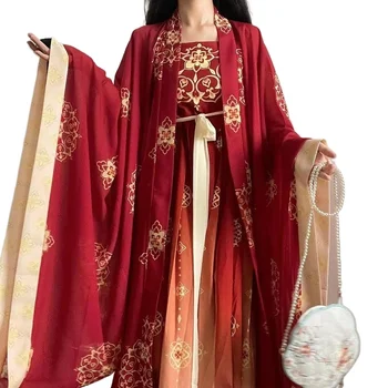 Традиционната китайска дамски дрехи Hanfu чието сценично облекло Cosplay сценична облекло костюм Рокля с влак Костюм императрица