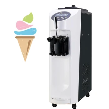Търговски Настолна Машина за приготвяне на сладолед с Цифров дисплей SingleHead Soft IceCream Machine1000W Single Flavor IceCreamMachine