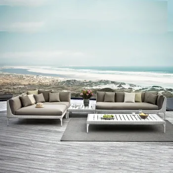 Уличен диван, стол от ратан, масичка за кафе, сплетен от ратан, вътрешен двор, балкон, комбинация градинска градински мебели