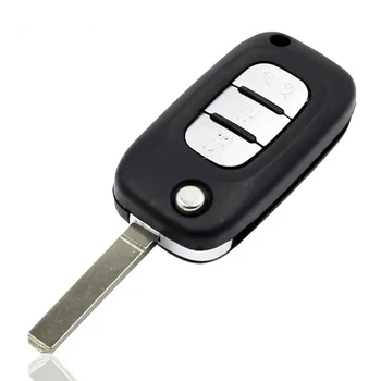 Универсален корпус дистанционно Откидного ключ с 3 бутона За Renault Clio, Kangoo Modus Megane Замени Взаимозаменяеми корпус CS010018 С Логото на Blade